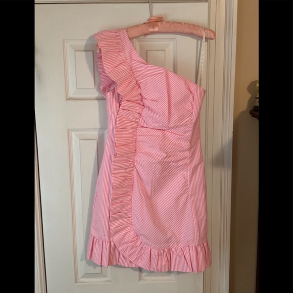 LILLY PULITZER TIFFANI SEERSUCKER PINK SZ 4 NWT - Picture 2 of 8